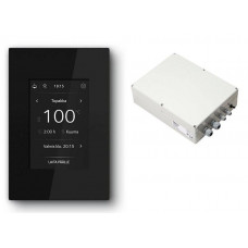 Пульт управления TOUCH SCREEN WiFi черный + релейный блок (13,6-21 kW)
