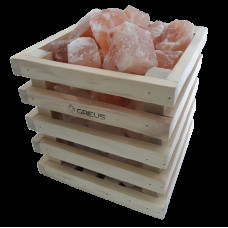 Корзинка Кубик Greus из гималайской соли 4,5 кг для бани и сауны