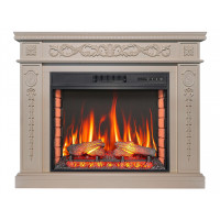 Электрокамин ArtiFlame Delmona AF28S слоновая кость