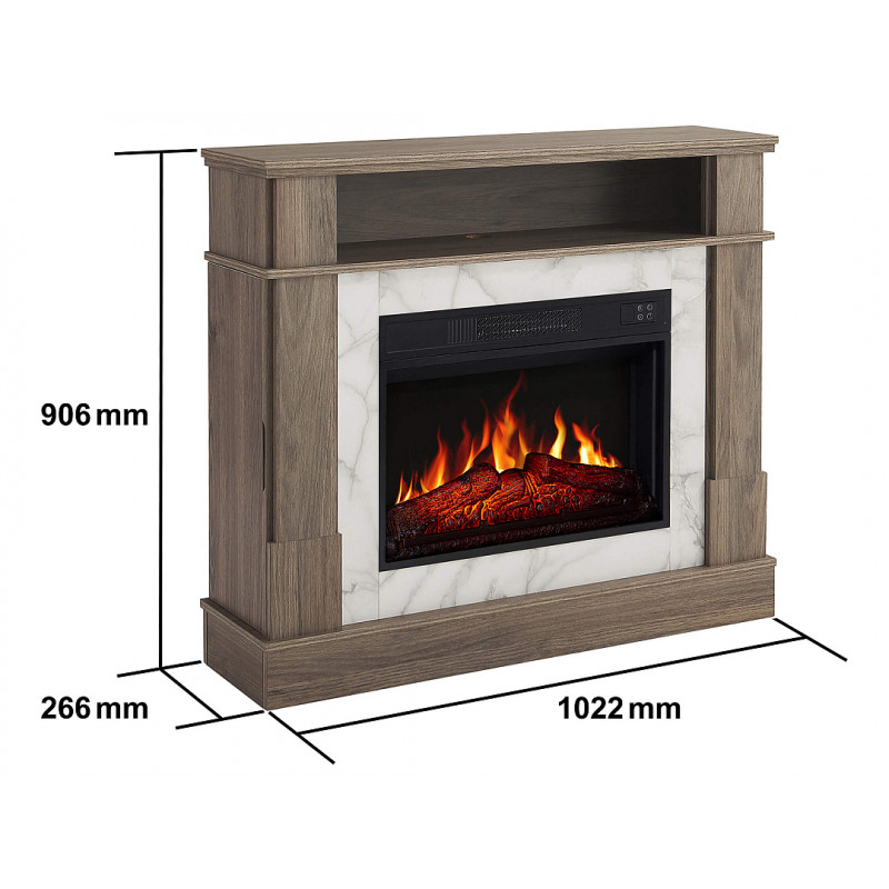 Электрокамин ArtiFlame For Living AF23S дуб серый