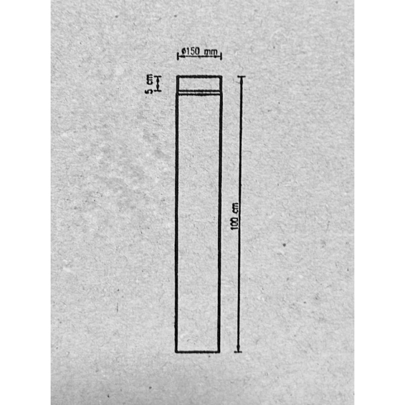 Дымоходная труба (2 мм) 100 см Ø150