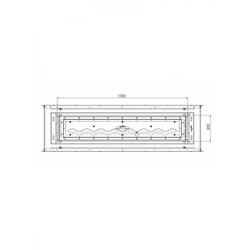Биокамин Infire 2 SIDE 1200 SLIM