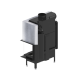 Каминная топка с водяным контуром Hitze ALBERO AQUASYSTEM ALAQS90X41.RG-D