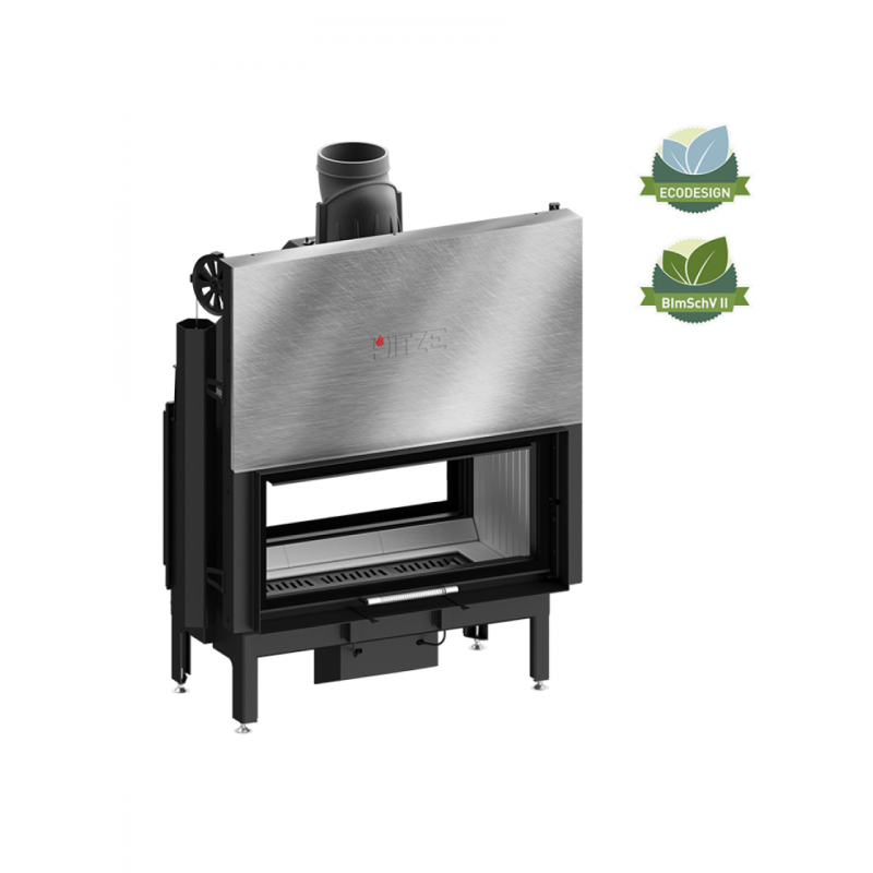 Каминная топка Hitze ARDENTE DUO ARD90X41.DGS-I Туннель+дополнительное внутреннее стекло