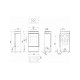 Сталева піч Defro Home CUBE MINI