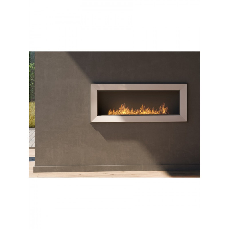 Биокамин Simple Fire FRAME 1200 Inox со стеклом