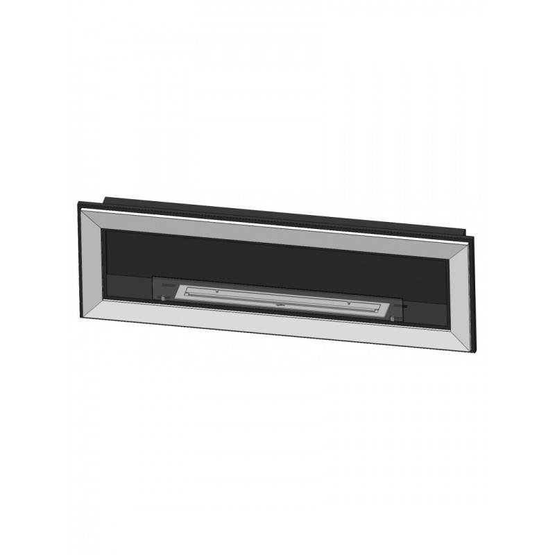 Биокамин Simple Fire FRAME 1500 Inox со стеклом