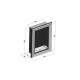Биокамин Simple Fire FRAME 550 Inox со стеклом