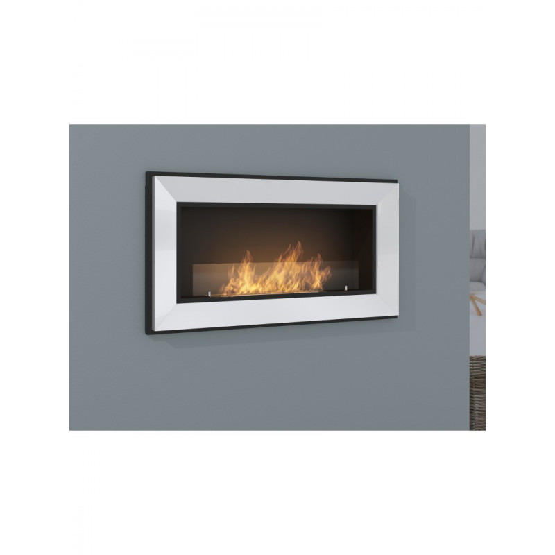 Биокамин Simple Fire FRAME 900 Inox со стеклом