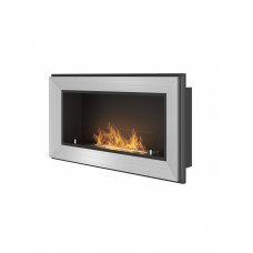 Биокамин Simple Fire FRAME 900 Inox со стеклом