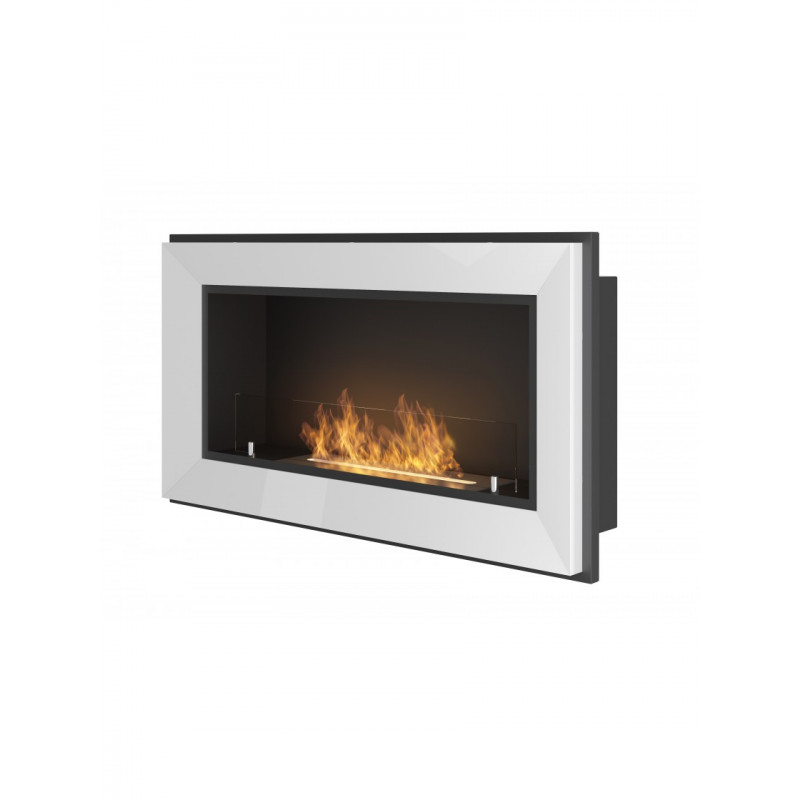 Біокамін Simple Fire FRAME 900 Білий зі склом