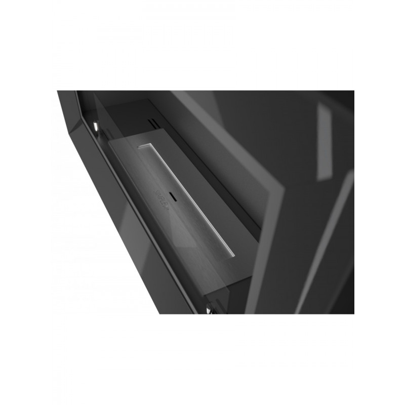 Биокамин Simple Fire FRAME 900 Черный со стеклом