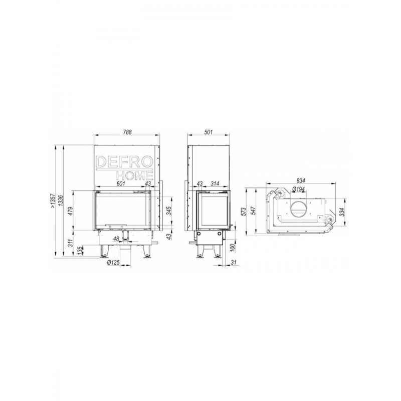 Каминная топка Defro Home IMPULS SM BL G