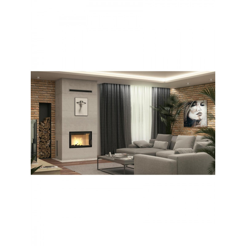 Каминная топка Defro Home IMPULS SM (черный шамот)
