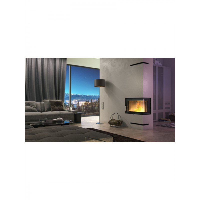 Камінна топка Defro Home INTRA SM BP SLIM (чорний шамот)