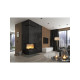Каминная топка Defro Home INTRA SM BL G (черный шамот)