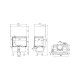 Каминная топка Defro Home INTRA SM BL G Mini (черный шамот)