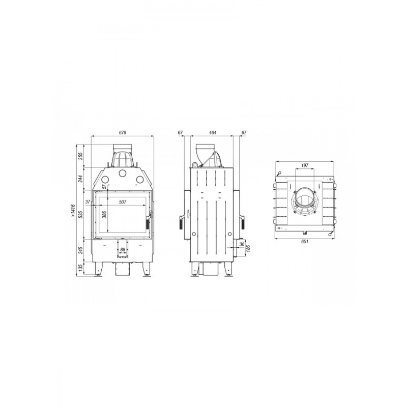 Камінна топка Defro Home INTRA SM T