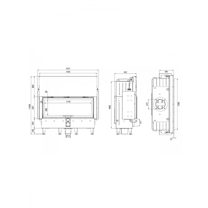 Каминная топка Defro Home INTRA XLA G