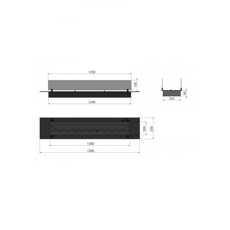 Біокамін Infire INSERT BLACK 1500