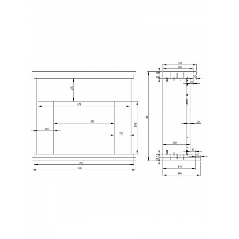 Каминокомплект Aflamo LAGOS + LED 60 3D