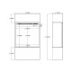 Каминокомплект ALFAMO MILOS 60 Черный + 3D 60x60
