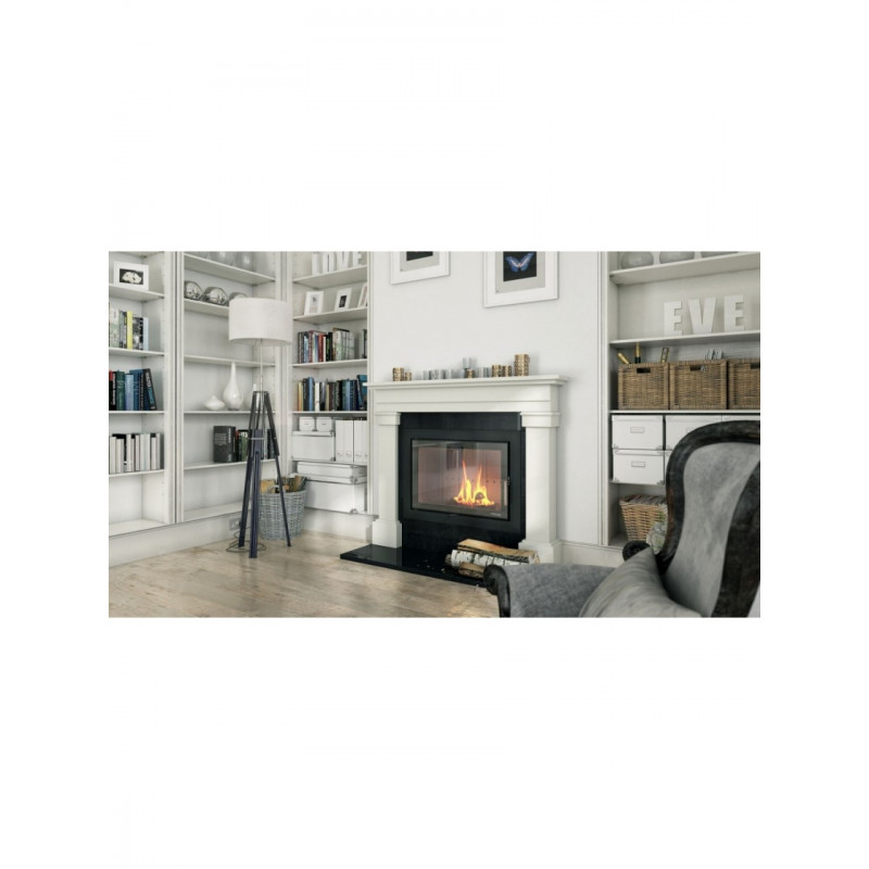 Каминная топка с водяным контуром Defro Home NAVI ME (черный шамот)