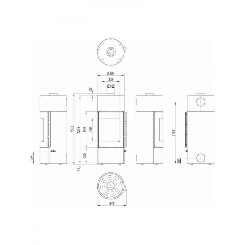 Стальная печь Defro Home ORION