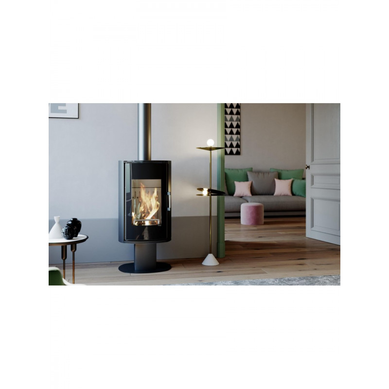 Стальная печь Defro Home ORBIS TOP Черный