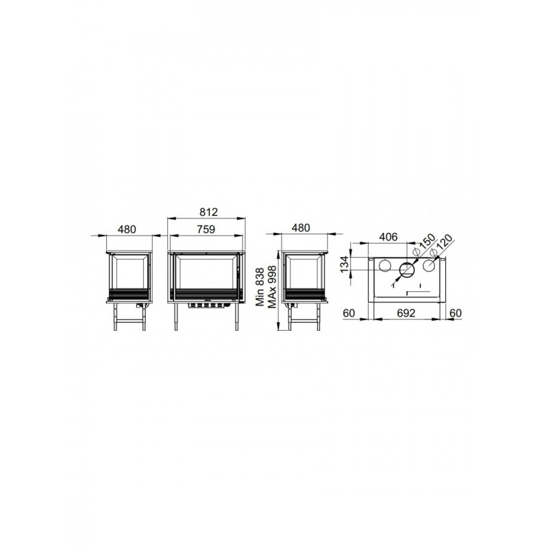 Кассетная топка Bronpi PARIS 70-3C VISION