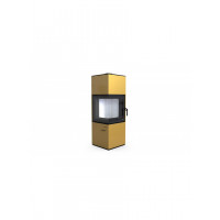 Стальная печь Defro Home QUADROOM Золотой