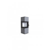 Стальная печь Defro Home QUADROOM Серый