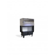 Каминная топка с водяным контуром Defro Home RIVA ME BL G SHORT