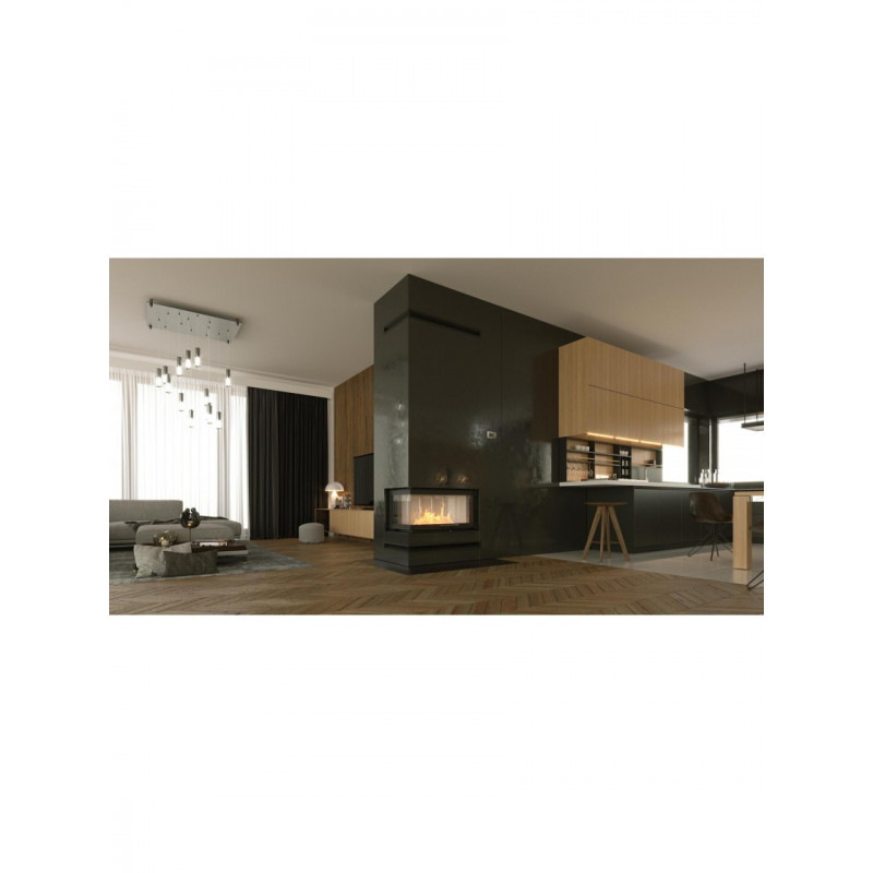 Каминная топка с водяным контуром Defro Home RIVA ME BL G SHORT
