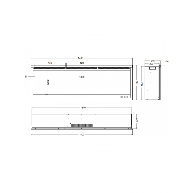 Электрокамин Aflamo ROYAL 3D 140