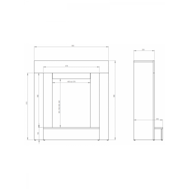 Каминокомплект Aflamo SIMPLE Орех + LED 60 3D