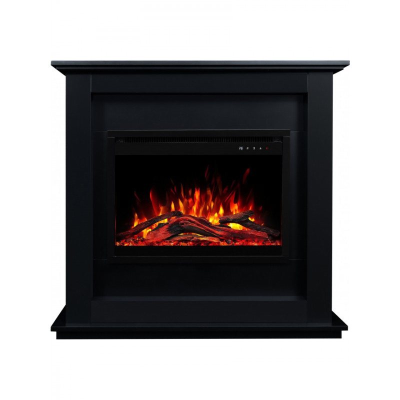 Каминокомплект AFLAMO SUND Черный + 3D 60x60