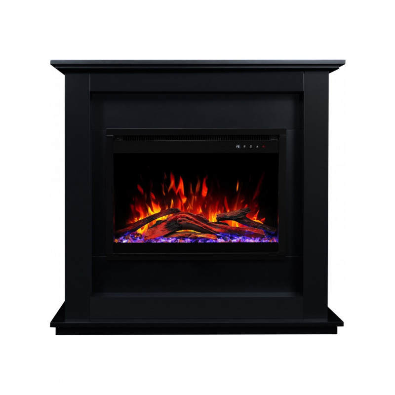 Каминокомплект AFLAMO SUND Черный + 3D 60x60