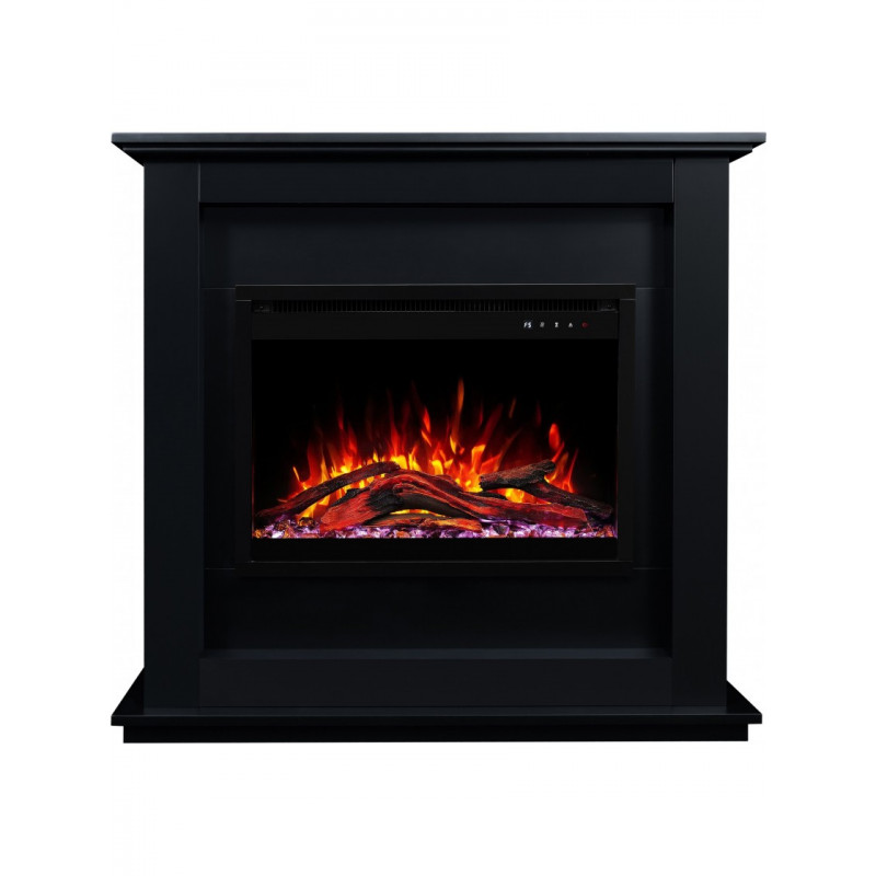 Каминокомплект AFLAMO SUND Черный + 3D 60x60