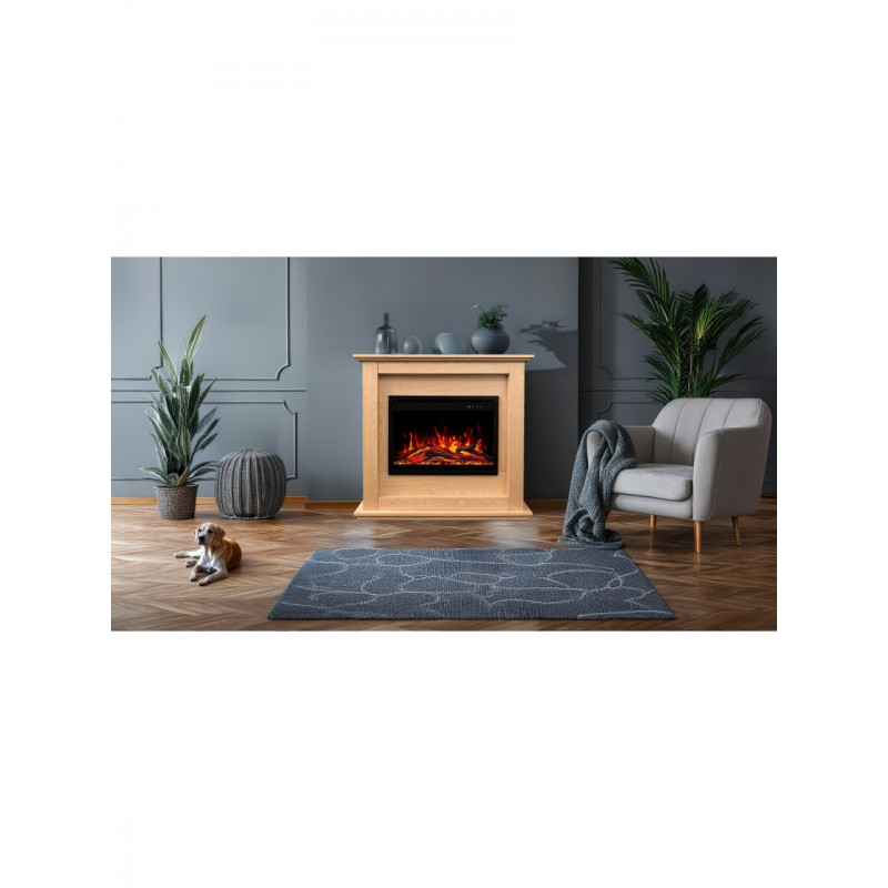 Каминокомплект AFLAMO SUND Дуб + 3D 60x60