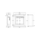 Каминокомплект AFLAMO SUND Белый + 3D 60x60