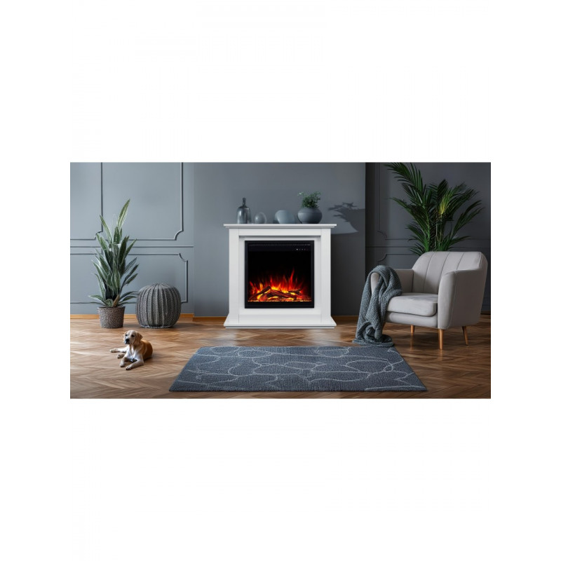 Каминокомплект AFLAMO SUND Белый + 3D 60x60