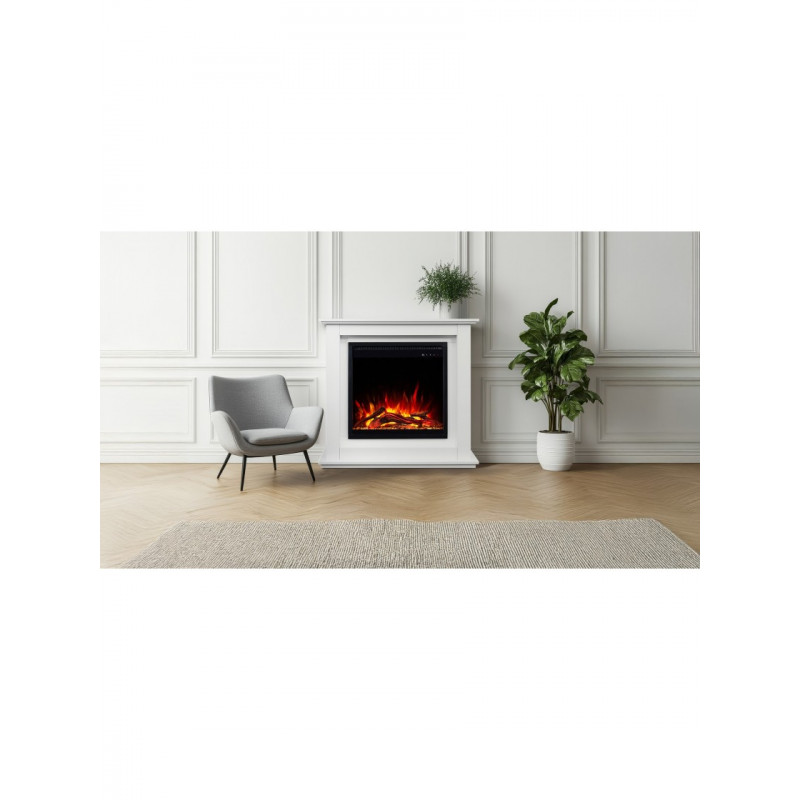 Каминокомплект AFLAMO SUND Белый + 3D 60x60