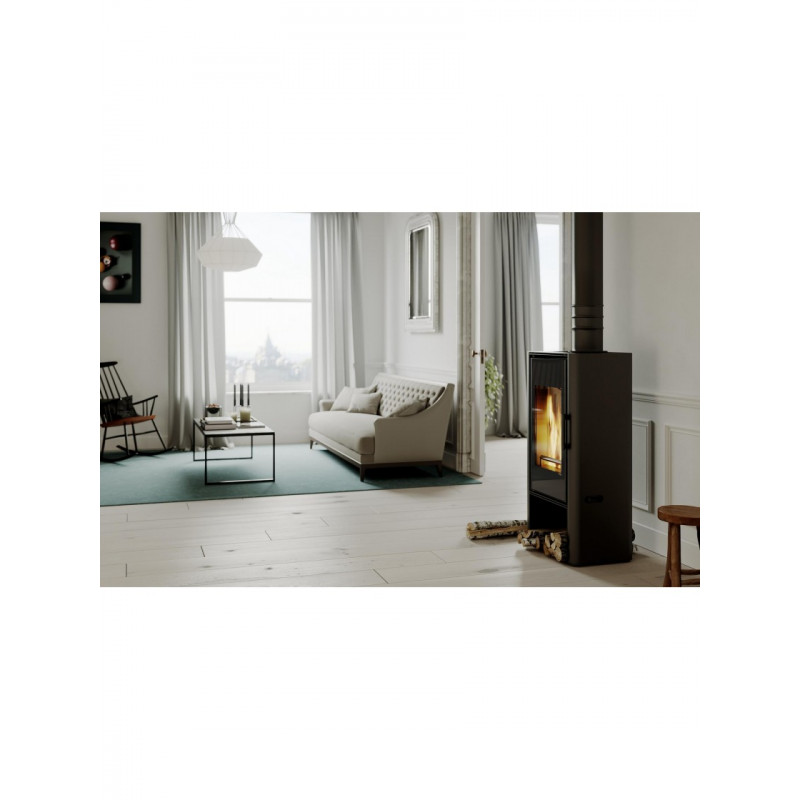 Сталева піч Defro Home SOLUM LOG Коричневий