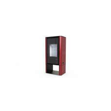 Стальная печь Defro Home SOLUM LOG Красный