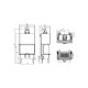 Каминная топка Hitze TRINITY TRI80X35X53