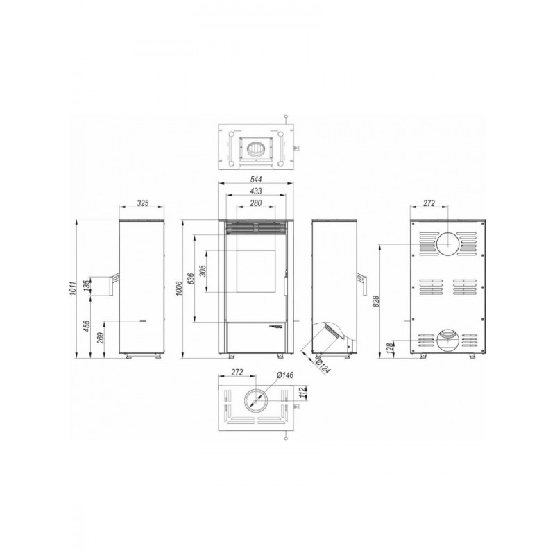 Стальная печь Defro Home VIVA Белый