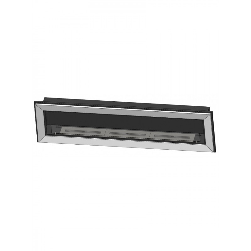 Биокамин Simple Fire FRAME 1800 Inox со стеклом