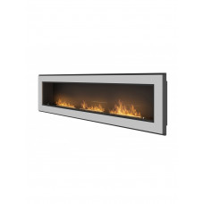 Биокамин Simple Fire FRAME 1800 Inox со стеклом