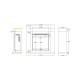 Каминокомплект AFLAMO JOLO Белый + 3D 60x60